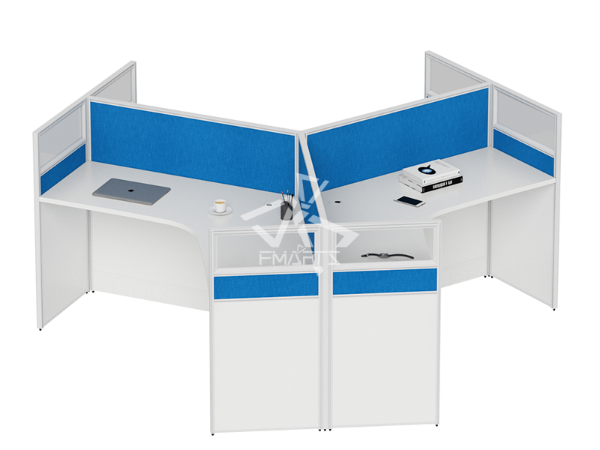 職員辦公位P60C款   屏風(fēng)三人位、六人位